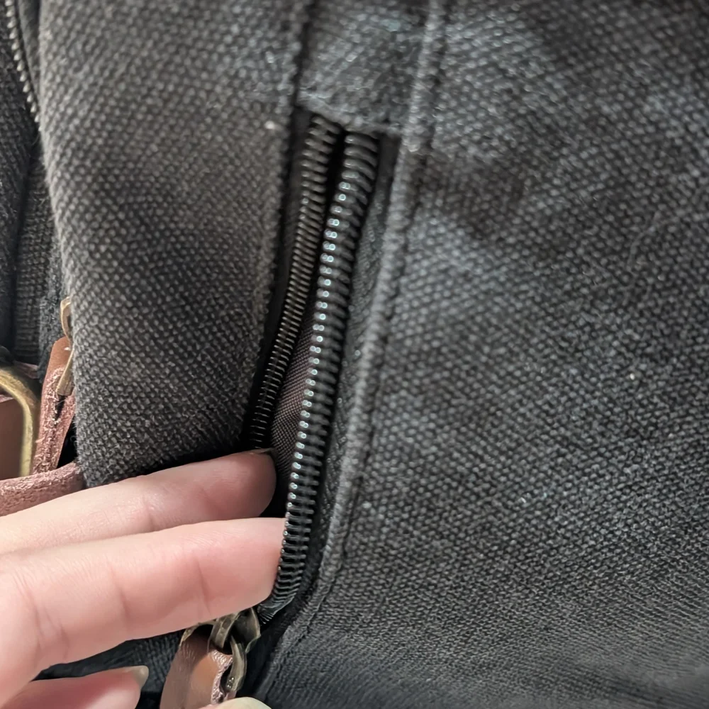 CoolBell Convertible Backpack Messenger Charcoal Gray Canvas Men's Laptop Bag
